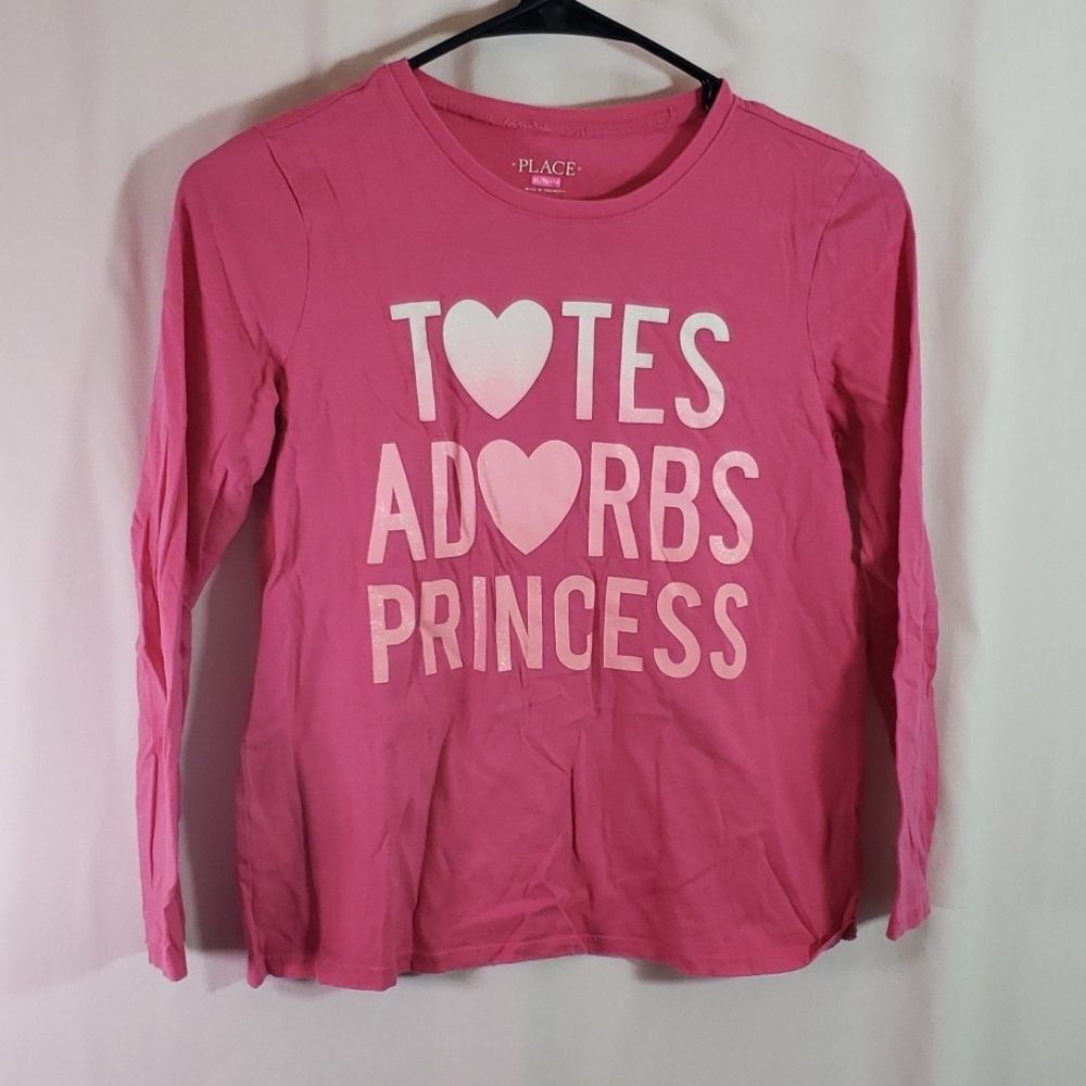 Place “Totes Adorbs Princess” Quote Shirt XL Cute Graphic Tee Casual Top (AE)
